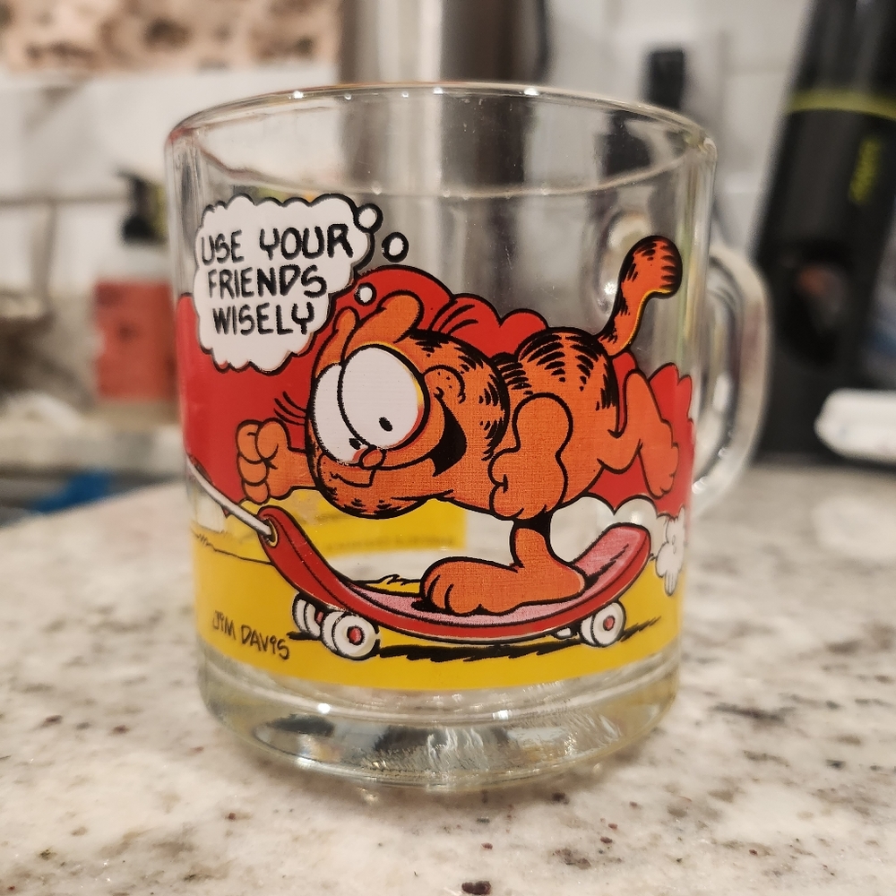 Garfield Collectible Mug 1970s McDonalds Piece